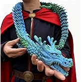 KOJAES 51 Inch Large 3D Printed Dragon Model, Fantasy Creature Collectible Adults