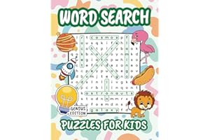 Genius Edition Word Search Puzzles for Kids: Ages 8-12 | Activity Book with 100 Word Searches