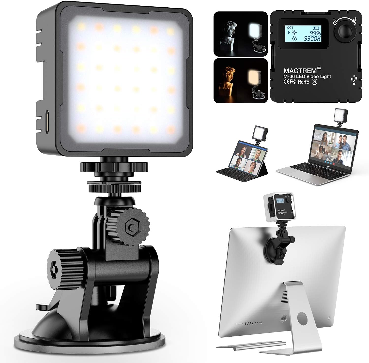 Video Conference Lighting Kit, Light for Video