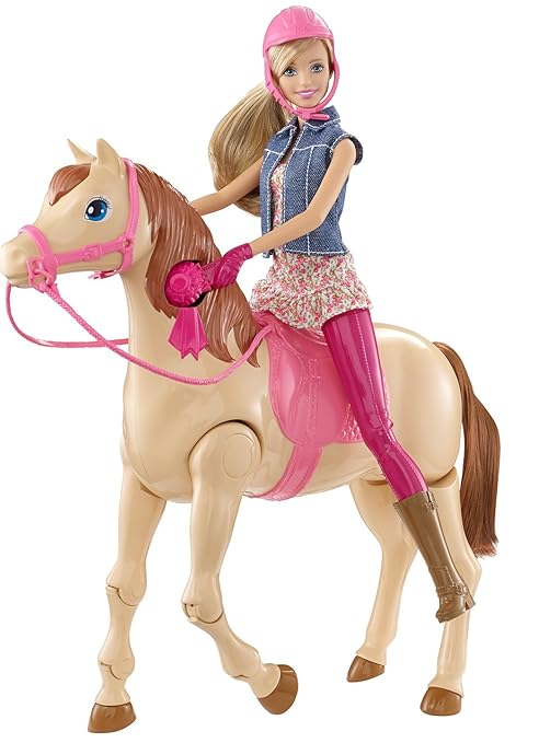 title=Barbie CMP27- Personaggio a Cavallo