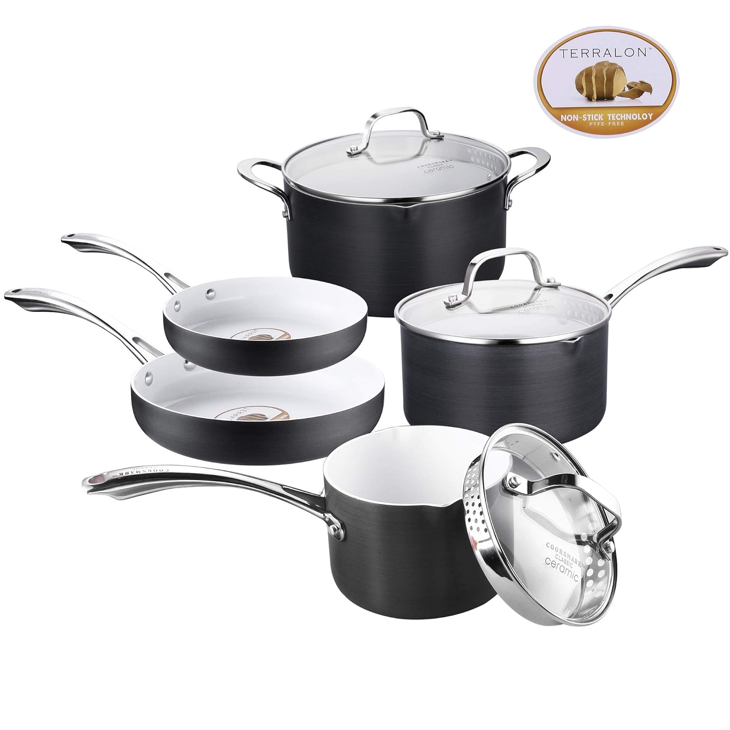 Best ceramic cookware set white The Best Home