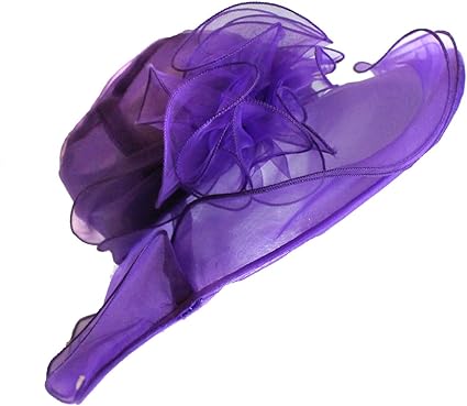 purple ascot hat