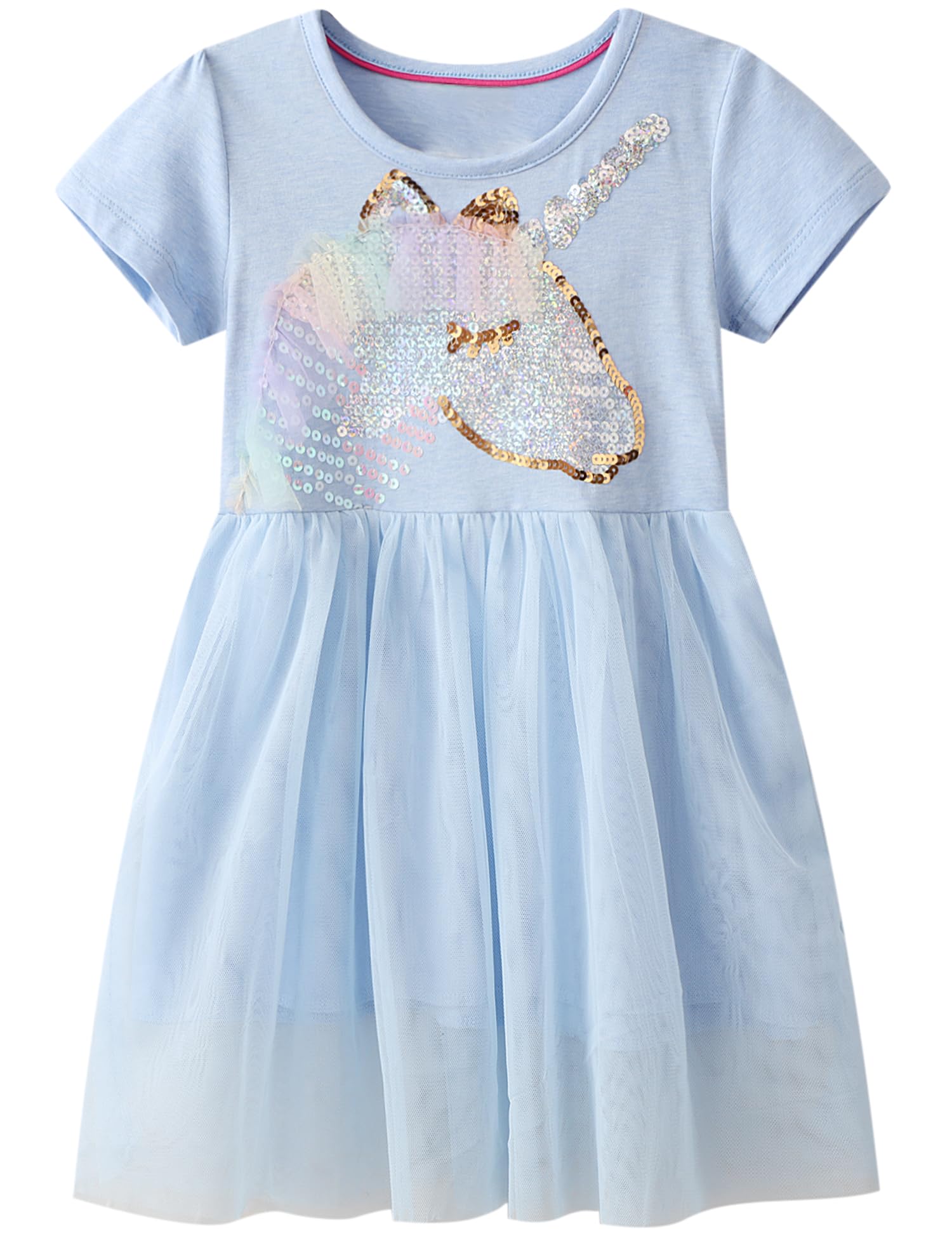 Hongshilian Toddler Girls Cotton Casual Dress