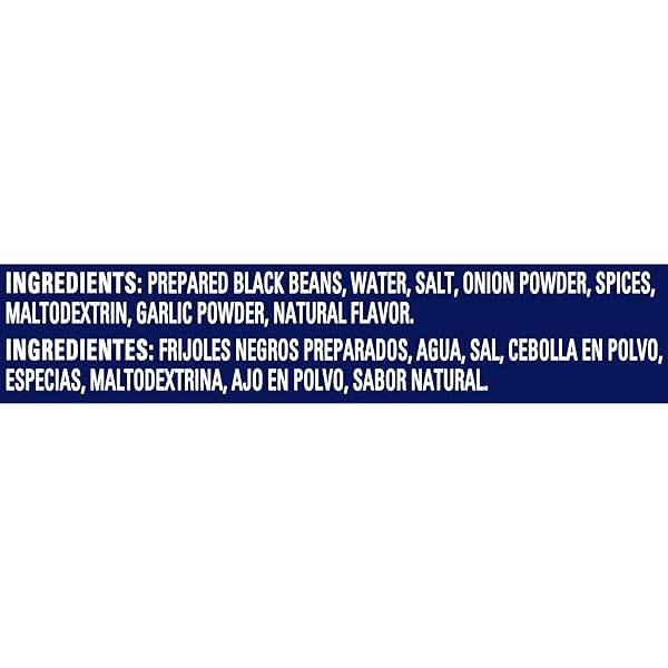 BUSH’S CANNED SEASONED RECIPE BLACK BEANS (PACK OF 1), GOOD SOURCE OF PLANT-BASED PROTEIN, GOOD SOURCE OF FIBER, FAT FREE, GLUTEN FREE, 15 OZ