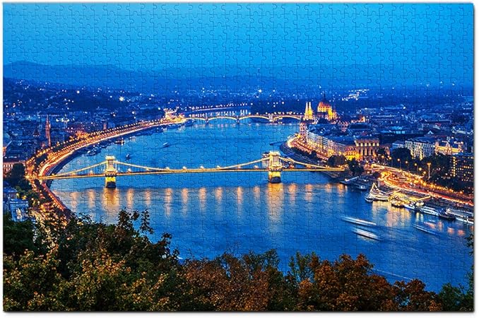 Amazon ハンガリードナウ川ブダペストジグソーパズル1000ピースゲームアートワーク旅行お土産木製 ジグソーパズル おもちゃ