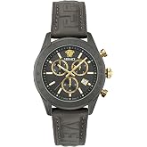 Versace Chrono Master Leather Watch