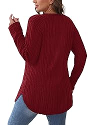 Saloogoe Long Sleeve Shirts for Women Basic Tops