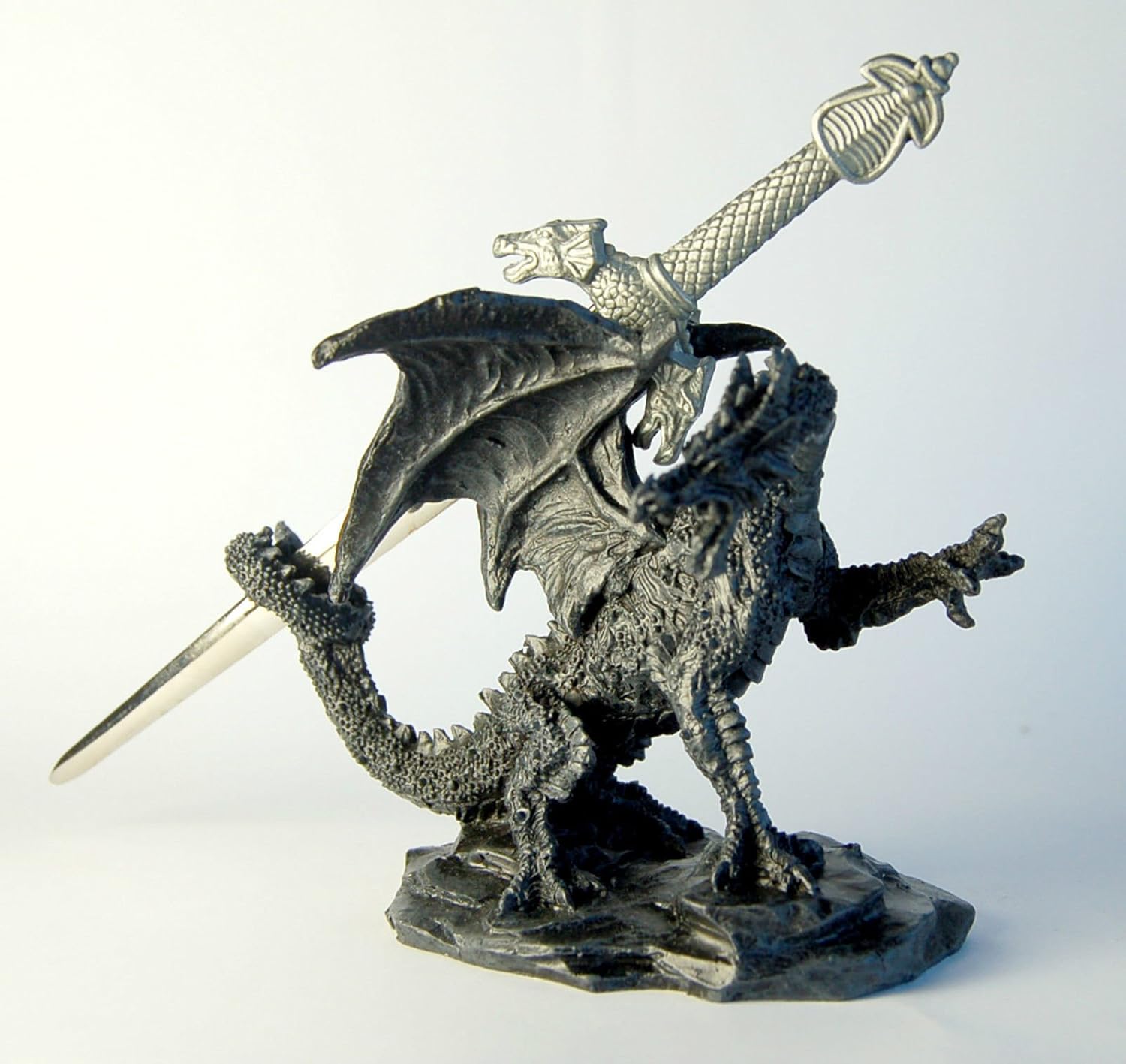 Stock4u Dragon Ornament with Sword Letter Opener, 10 cm, Grey,Brown - Image 3