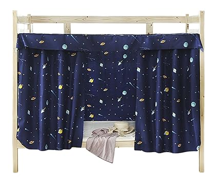 Cabin Bunk Bed Tent Curtain Cloth Dormitory Mid Sleeper Bed Canopy