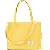 Valleycomfy Corduroy Tote Bag for Women Travel Crossbody Bag Purse Women Shoulder Bags Work Handbags Everyday Hobo Bag