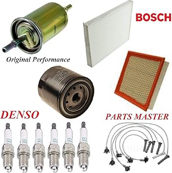 Amazon Com Tune Up Kit Air Cabin Oil Fuel Filters Wire Spark Plug Fit Ford Mustang V6 4 0l 2005 2010 Automotive