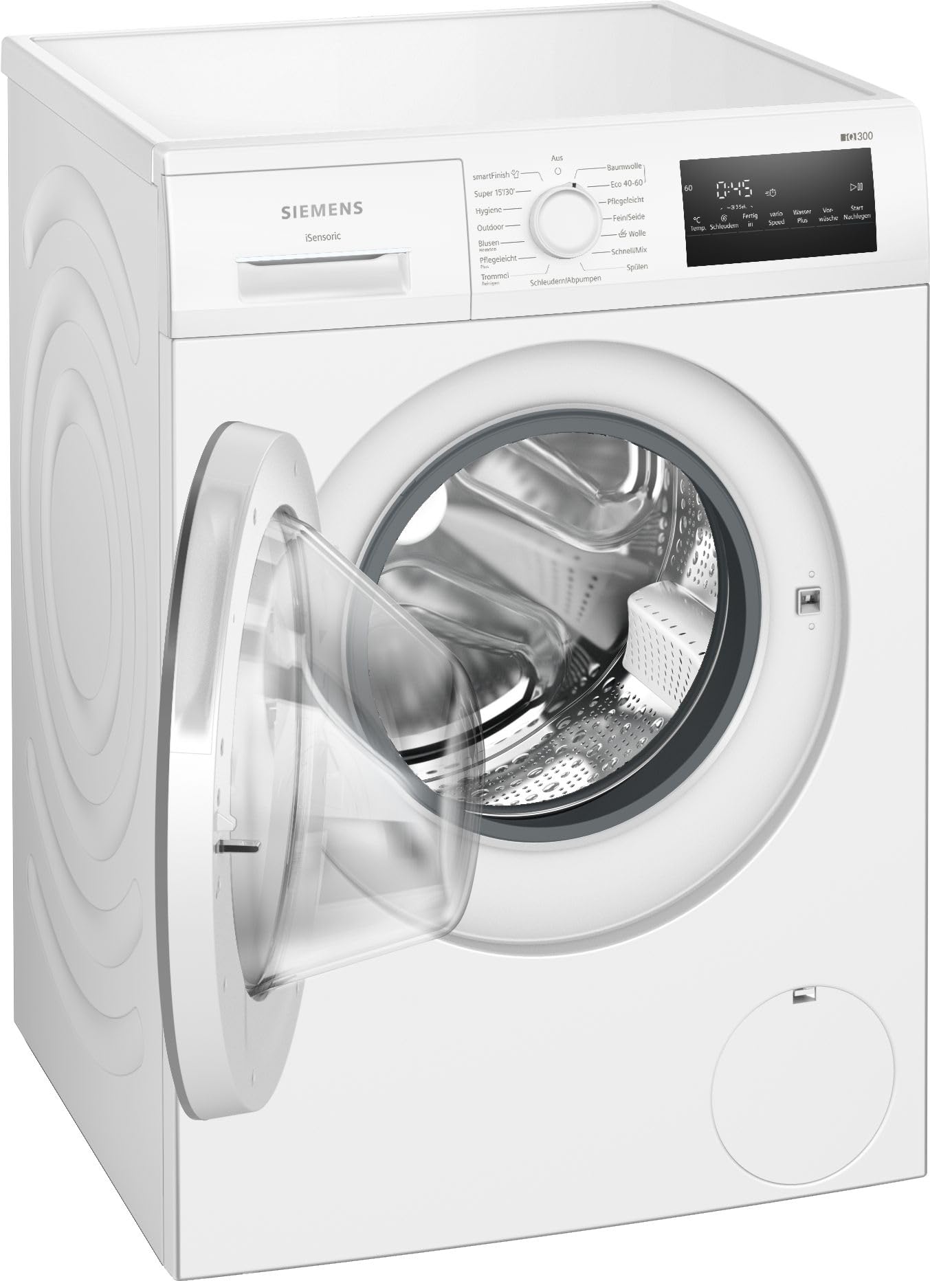 Siemens WM14N22A iQ300 Waschmaschine, Frontlader, 9 kg, max. 1400 UpM, speedPack L - saubere Wäsche in weniger Zeit, smartFinish - für weniger Falten, Outdoor-Programm, LED-Display simpleTouch, weiß 7