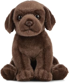 peluche labrador chocolate