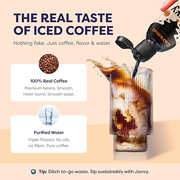 COFFEE CONCENTRATE – COLD BREW COFFEE, PERFECT FOR HOT OR ICED INSTANT COFFEES, HOT DRINKS, COLD BREW CONCENTRATE, 35 SERVINGS – CARAMEL