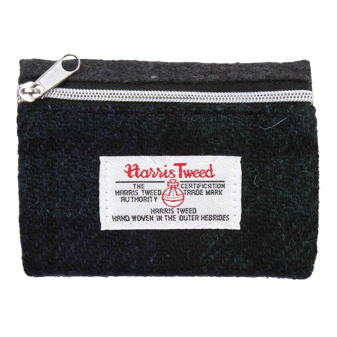 Harris Tweed Plaid Tartan Small Wallet Coin Purse (Green)