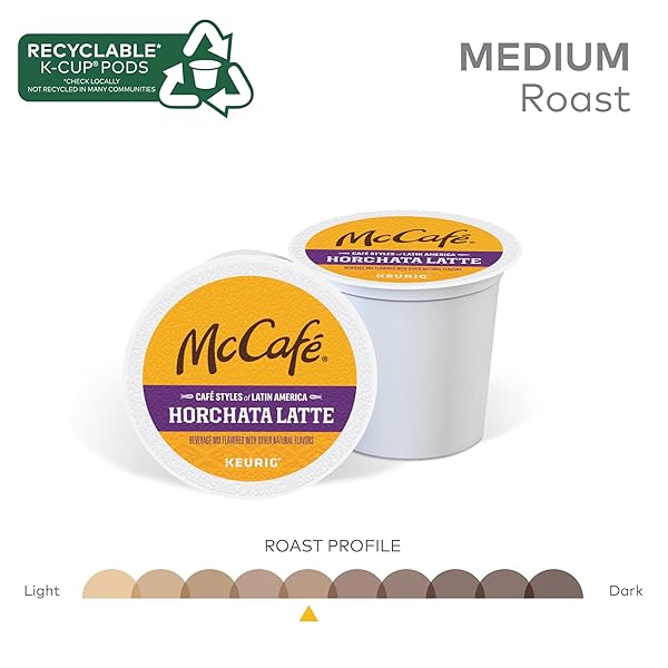 MCCAFE CAFE STYLES OF LATIN AMERICA HORCHATA LATTE, KEURIG SINGLE SERVE K-CUP COFFEE PODS, 20 COUNT (PACK OF 1)