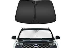 ARISMOTOR Windshield Sun Shade for Ford Explorer 2020-2025, Custom Fit Foldable Front Window Sunshade Sun Visor Protector, Block UV Rays Keep Your Car Cooler