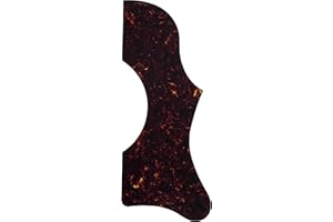 JUIDA Guitar Parts For Gibson J45 & J50 Acoustic Folk Guitar Self Adhensive Pickguard (Brown Tortoise)
