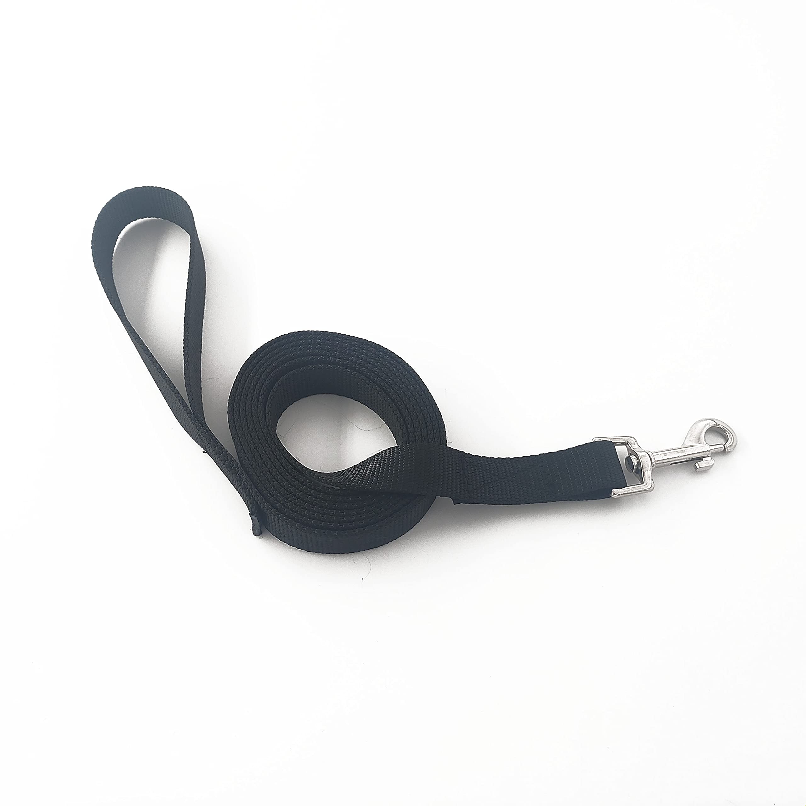 MCKhome 2M Nylon Dog Leash for Small, Medium, Large Dogs - Soft, Durable Training Leash - Black