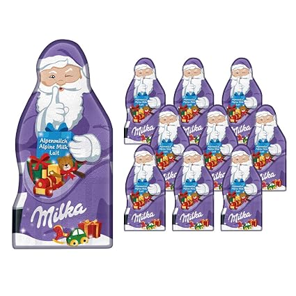 Milka Weihnachtsmanntafel Zartschmelzende Alpenmilch Schokolade