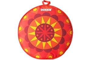 DOKKIA Tortilla Warmer Taco 12 Inch Insulated Cloth Pouch - Microwavable Use Fabric Bag to Keep Food Warm (12 Inch, Sunburst Sunflower Burrito Taco Tuesday Party)