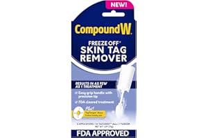 Compound W Freeze Off Skin Tag Remover, FDA Approved Skin Tag Removal Kit with 8 Skin Tag Remover Applications and 1 Pair of Tweezers