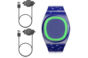 Kuaguozhe 2 Pack Compatible with Disney-Magic Band Plus Charger, 3.3ft Replacement Charger Only Compatible with Disney-Magic Band+, Black