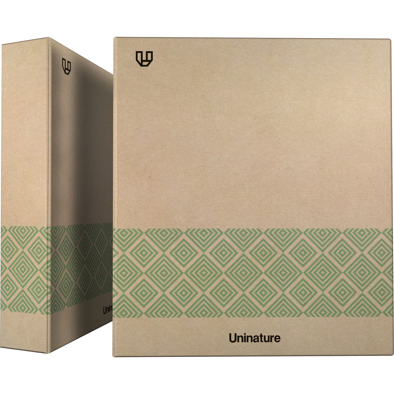 Unipapel - Recycled Kraft Ring Binder, A4, Green, 4 Mixed Rings 40mm, Uninature Concept, FSC Certified