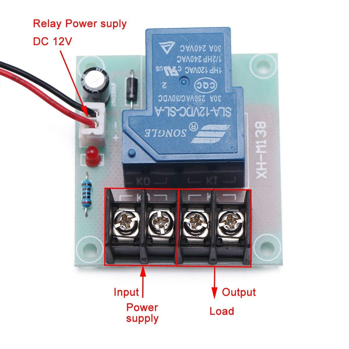 DROK 30A Portable Power Switch 12V DC Electric Current Amp Transfer ...
