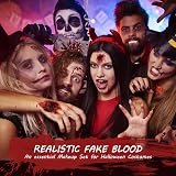 Ptesuply Fake Blood Set 60ml Spray 60ml Dripping 40ml Coagulated Gel view 5