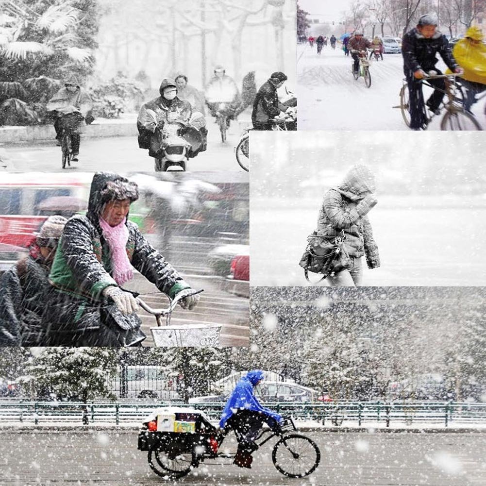 Vbiger Chapka en Peluche Anti-vent Anti-poussière Chaud pour Ski Cyclisme d\'Hiver (Tour de tête: 55-59 cm, Noir)