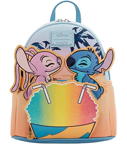 Amazon.com: Loungefly Disney Stitch Plush Sherpa Mini  display picture 1