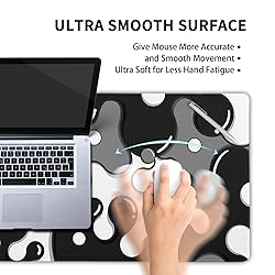 aportt Black White Grey Mouse Pad XL Anime Cool