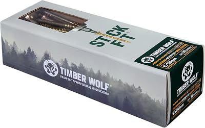 Timber Wolf TW60150 Woodscrews 6.0 x 150mm Box 50 Zinc Yellow
