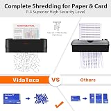 VidaTeco Cross-Cut Shredder 6 Sheet High Security P-4 11.5L Black view 5
