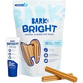BARKBOX Bright Dental Care Kit - for Dogs - for Medium Breeds (25-50 lbs) | 30 Dental Chews and Chicken &amp; Thyme Flavored Gel Dog Toothpaste