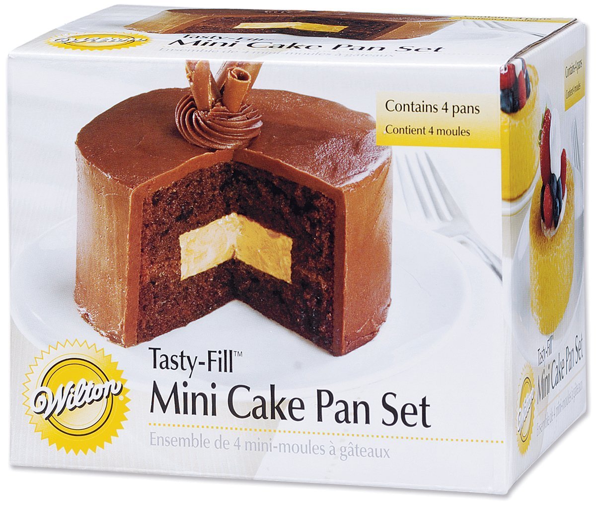 Wilton Tasty-Fill Mini Cake Pans Set, 4-Piece