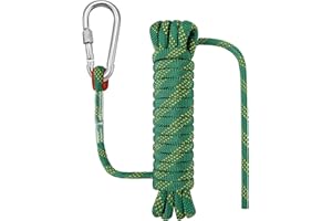Dokumaru 5/16 in x 15 FT Outdoor Rope for Marine, Hunting, Boating, Fishing, Rafting, Camping, Hiking, Anchor, Mooring, Floating, Dock Lines, Kayak, Canoe, Rescuing, Knotting Practice Green