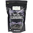Frontier Co-op Dried Elderberries, 8oz Bag, European Whole, Kosher, Non-GMO | Elderberry Dried Fruit for Immune Support, Powder, Tea, Syrup, Gummies