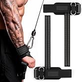 MANUEKLEAR 2 Size Gym Lifting Straps with D Rings for Cable Machine | Wrist Straps for Weightlifting, Weight Lifting Wrist Wraps for Men Women