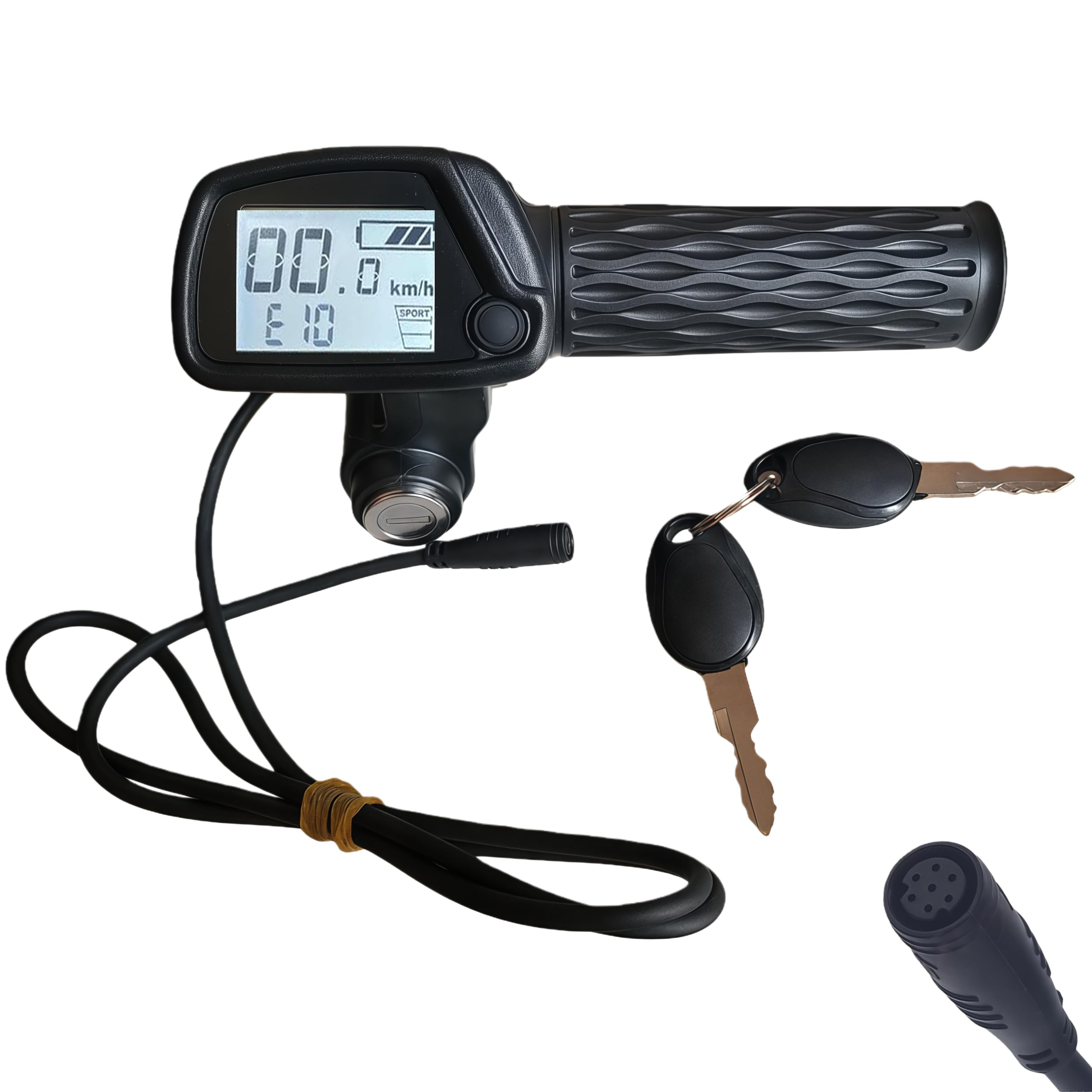 Photo 1 of Ebike Speedometer Throttle,(Without M Button) Only Replacement for Tuttio Soleil 01 for Soleil 01 Electric Dirt Bike, 48V,?Black?