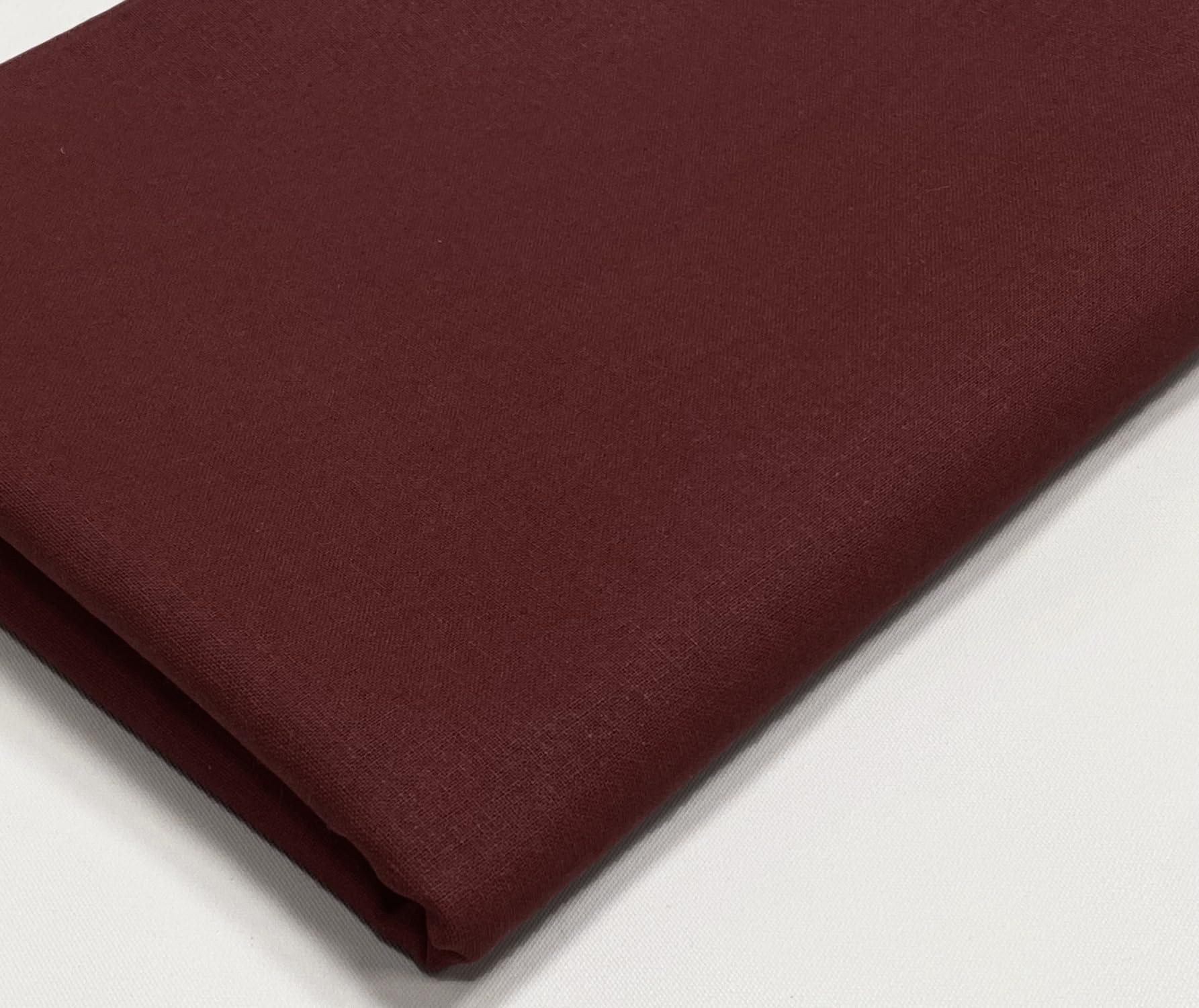 A-Express Plain Cotton Fabric - 60 Inches 150cm Extra Wide Per Metre - 150 GSM Viscose Material - for Clothing, Quilting, Curtain Lining, Sheeting, Costume, Dress, Bedding - Maroon 1 Meter