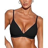 ProKloud Wireless Triangle Bralettes for Women Plunge Unlined Bras No Underwire Comfortable Unpadded Everyday Tshirt Bra