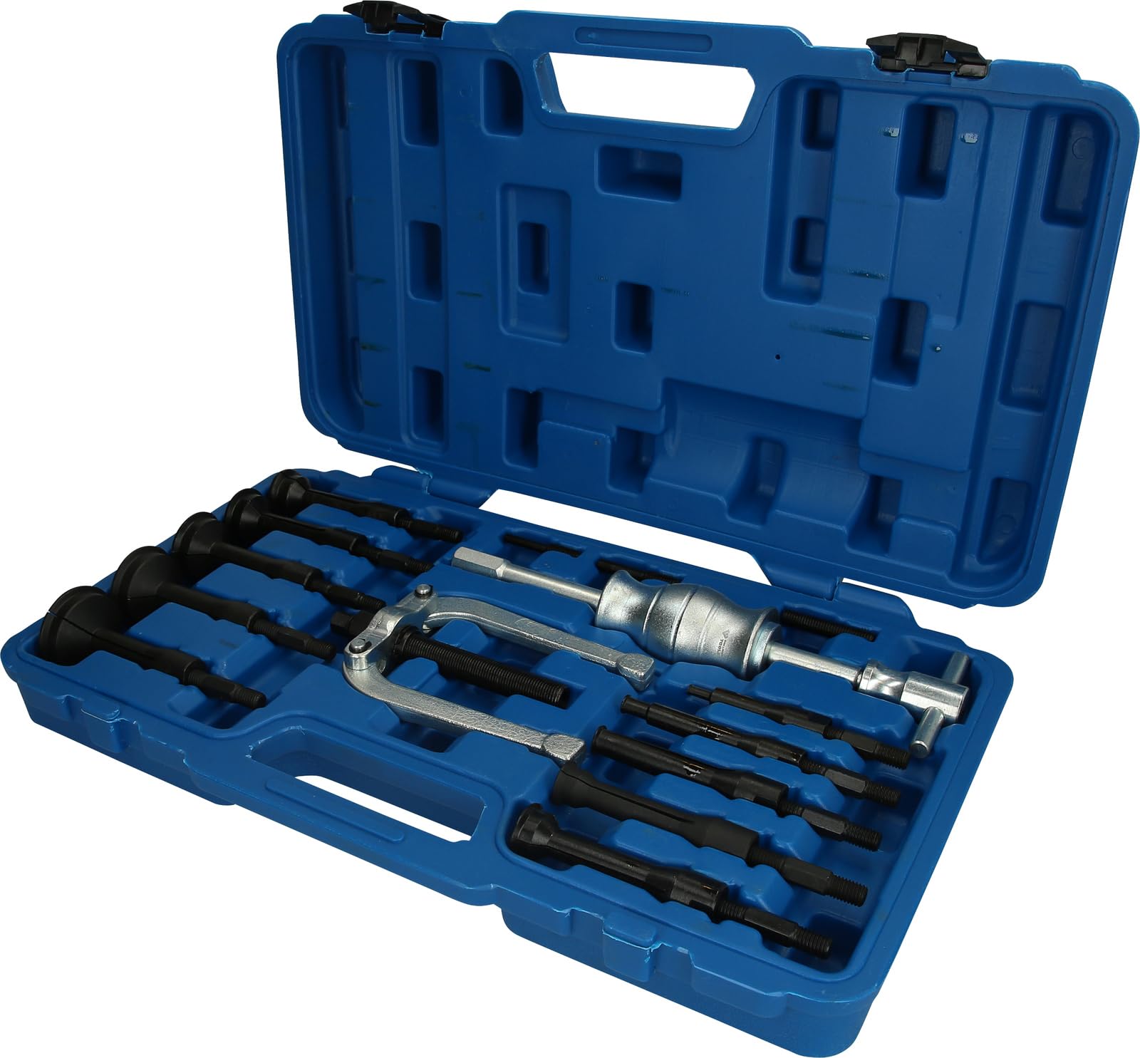 BRILLIANT TOOLS BT631150 Bottom Hole Bearing Puller Set | 16 Pieces [Powered by KS Tools]