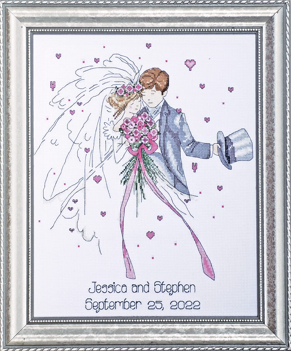 Design Works Counted Cross Stitch Kit, Cotton, Silver, 1