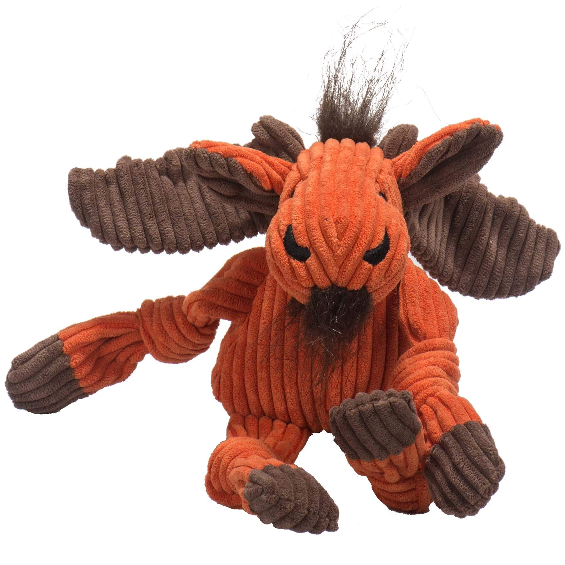 HuggleHounds Woodland Knotties Dog Toy Moose, Small