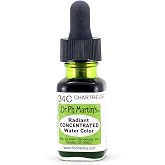 Dr. Ph. Martin's Radiant Concentrated Water Color (34C) Watercolor Bottle, 0.5 oz, Chartreuse, 1 Bottle