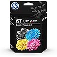 Original HP cInk Cartridges (2-Pack) | Works with HP DeskJet 1255, 2700, 4100 Series, HP Envy 6000, 6400 Series | Eligible fo