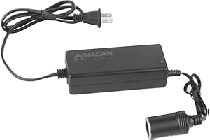 Wagan EL9903 AC to DC Power Adapter 5A 60W Power Converter 110V AC to 12V DC Cigarette Lighter Socket Adapter for 12V Car portable Fridge ETL listed