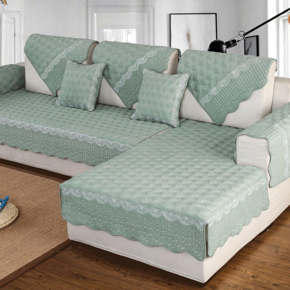 WEIWEI Simple Cotton Linen Towel Cover Fabric Combination